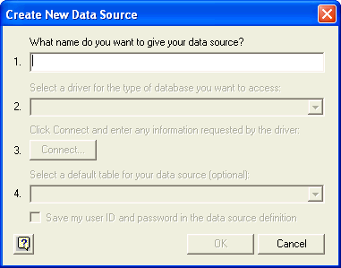 excel create data source