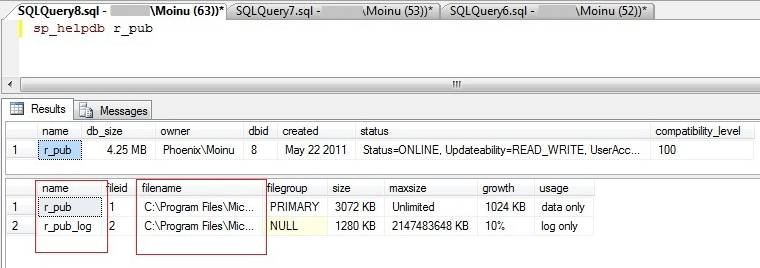 use the alter database modify file command in ssms
