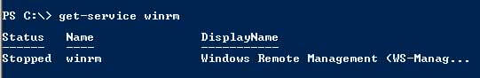 PowerShell 2.0 get-service command example