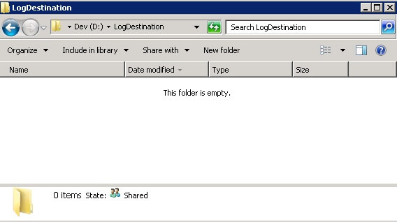 Destination Directory for Secondary Server in SQL Server Log Shipping