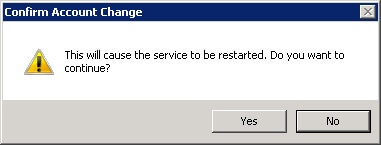 Confirm restart of SQL Server Agent