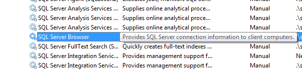 SQL Server Browser Service