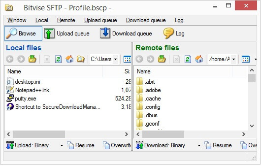 Bitvise SFTP Client