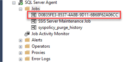SQL Server Agent job list
