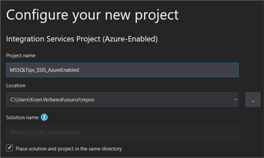 configure project