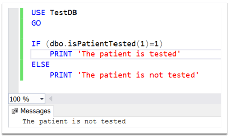 SQL Server bit data type testing of patient data