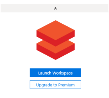 Shows the launch workspace button in the Azure Portal to launch the Databricks Workspace.