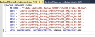 SQL Server Backup Code