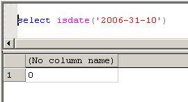 Using The IsDate statement to validate a date format