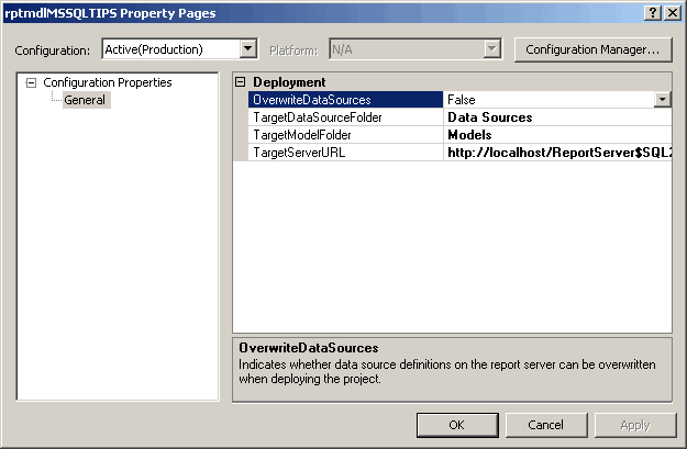 Setting the URL for the Report Server