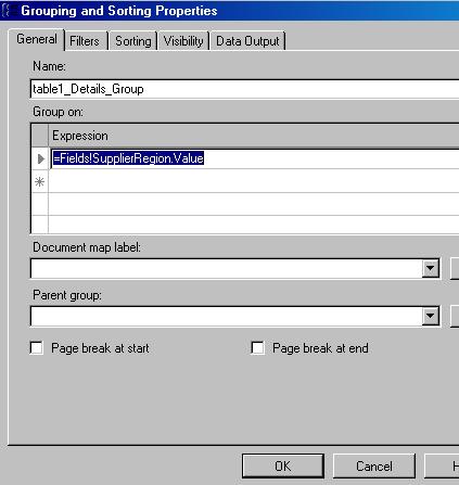 write ssrs expression for grouping