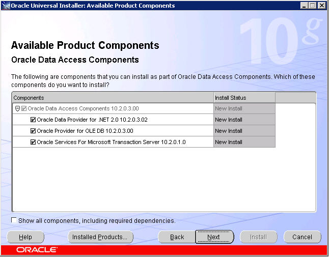 available product components