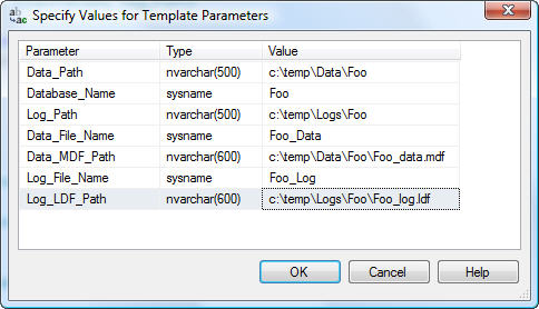 template parameters