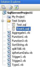 using a test script for debugging