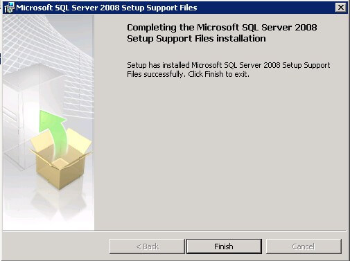 microsoft sql server setup support files