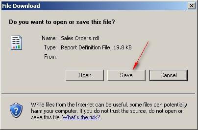 Make sure the "type" of the file is Report Definition File (RDL) suffix