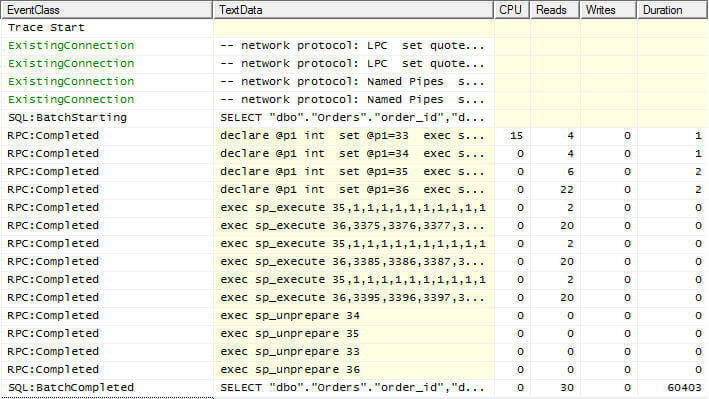 Look what happens though when SQL Server receives a native MS Access query request however