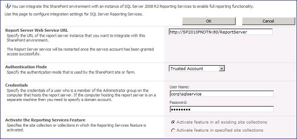 get the Report Server Web Service URL from the Reporting Services Configuration Manager 