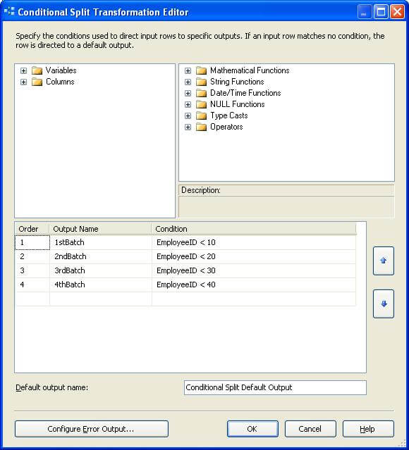 Create a new SSIS project and a new package