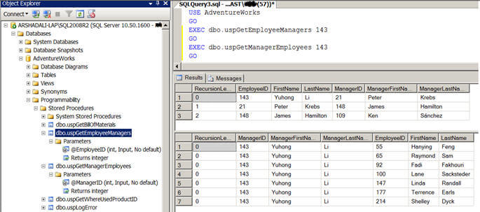 go to SSMS and execute the same query and see the result