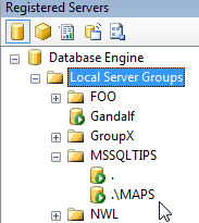 ssms registered servers