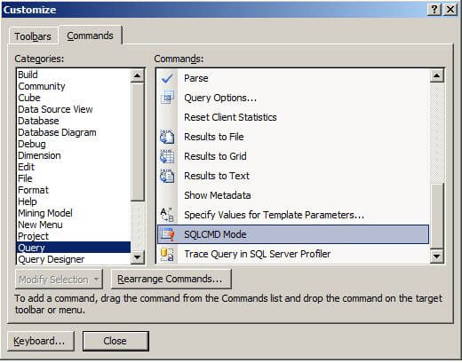 adding the button on sql server 2008 and sql server 2008 r2