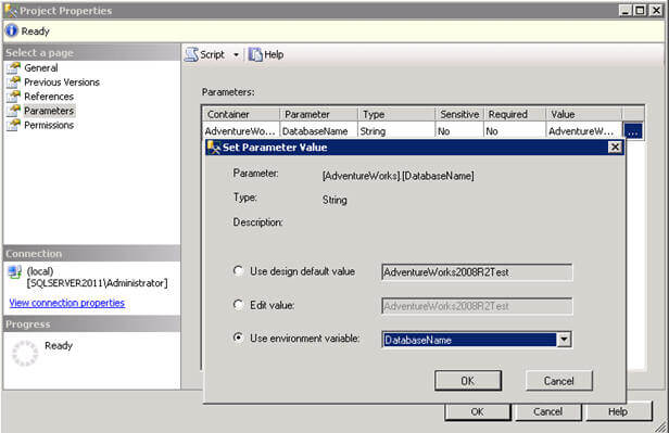 ssis project properties
