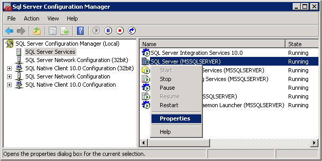 sql sever configuration manager