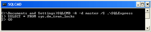 sqlcmd command line