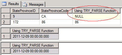 sql server try_parse data conversion function 