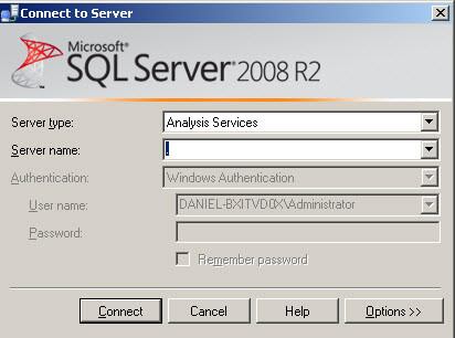 Open the SQL Server Management Studio