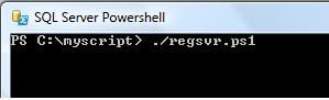 PS command to execute the power shell script