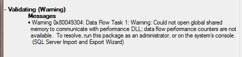 SSIS Warning Generated for the Data Flow Task