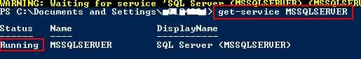 Check Status After SQL Servr Start