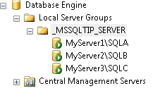 setup local server groups