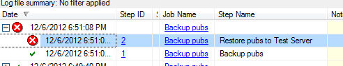 SQL Agent Job Step Status