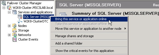 Restart SQL Normally