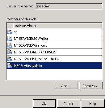 log in to the instance again using SSMS 