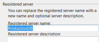 Registered Server Name