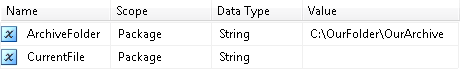 Step One: Add two string variables