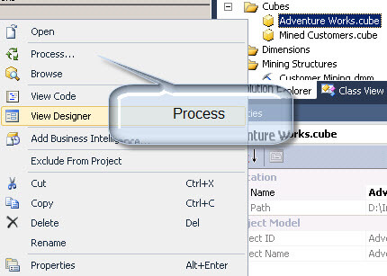 save the project and process the indexes of the partitions