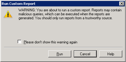 Accept Run Custom