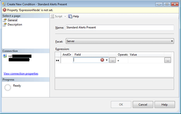 Create New Condition called Standard Alerts Present