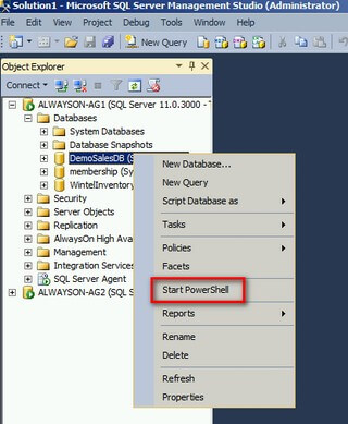 Launch Windows PowerShell from SSMS