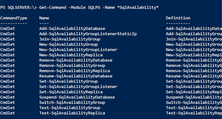 Discover the AlwaysOn Availability Groups PowerShell cmdlets