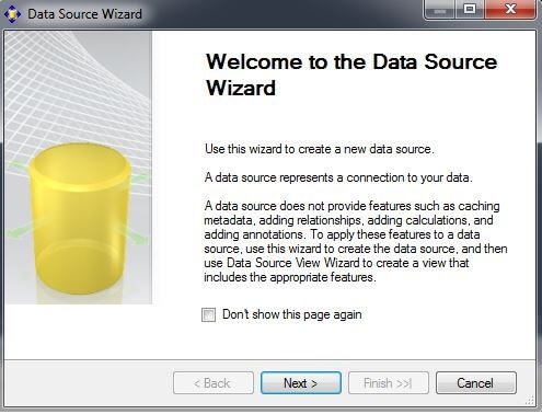 right-click on the Data Sources folder and choose "New Data Source..." 