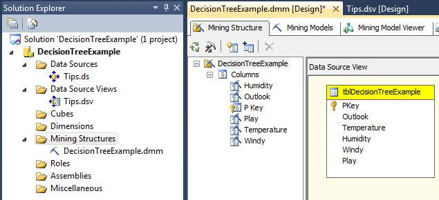 the Visual Studio Solution Explorer window