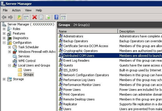 Windows Distributed COM Users Group