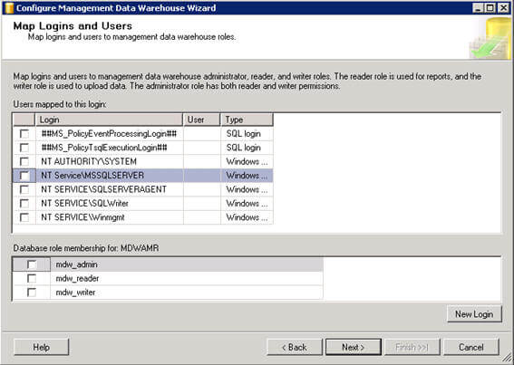 you can map user who is going to administerthe management data warehouse