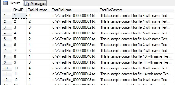 Sample Execution Result